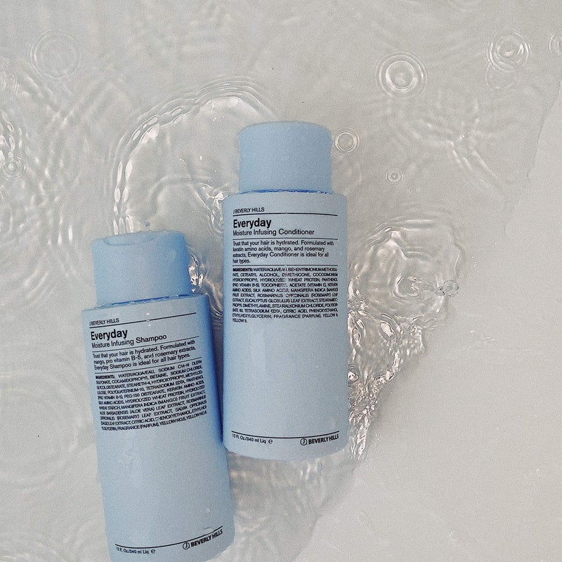 J Beverly Hills Blue Everyday Moisturizing Shampoo with Eucalyptus Oil for Hair Growth, 3 Oz - Image 3